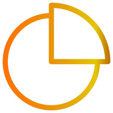 Pasta grafiği simgesi. vektör illüstrasyonu 