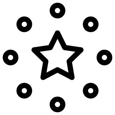 Beyaz arkaplanda basit ve minimalist kutlama vektörü simgesi