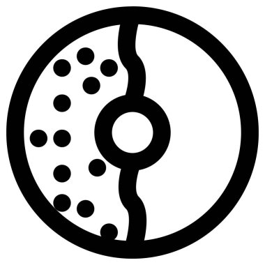 Beyaz arkaplanda basit ve minimalist eğlence vektörü simgesi