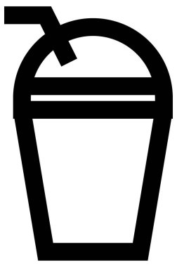 kahve vektör çizgisi simgesi