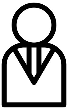 Basit ve minimalist hükümet ve beyaz üzerine aday vektör simgesi