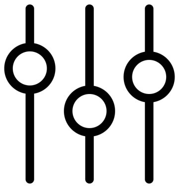 ayarların siyah ve beyaz vektör simgesi