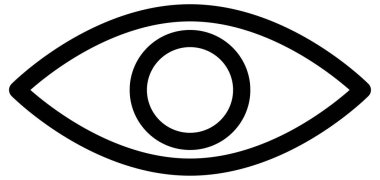 Göz simgesi. vektör illüstrasyonu
