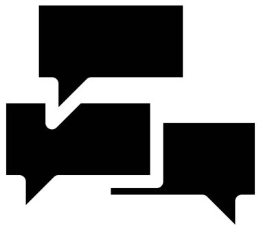 konuşma balonu simgesi, vektör illüstrasyonu