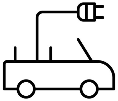 Beyaz üzerine basit ve minimalist ekoloji çizgi vektör simgesi