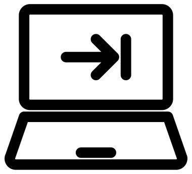 ofis vektör çizgisi simgesi.