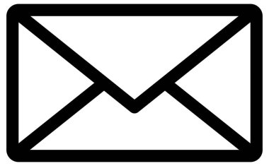 posta simgesi, vektör illüstrasyonu.