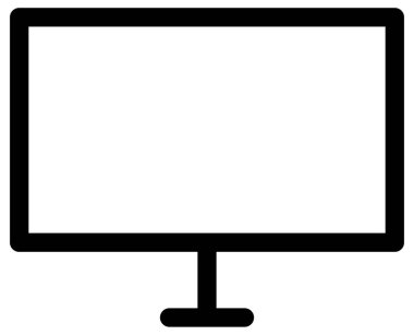 Basit ve minimalist ortam vektör simgesi