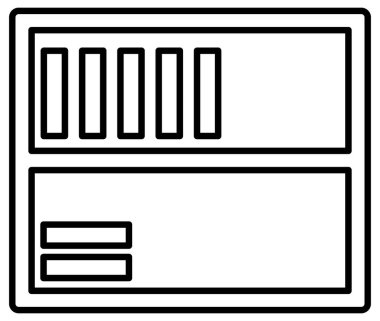 Mobilya simgesinin vektör illüstrasyonu