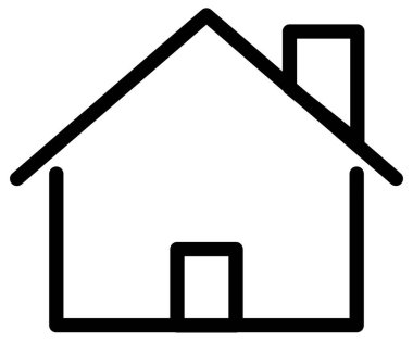 ev satırı vektör simgesi  