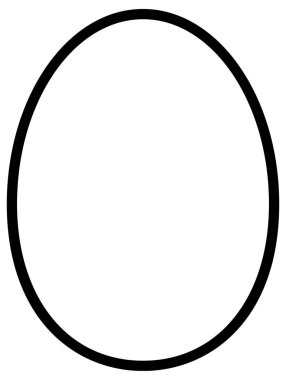 Tavuk yumurtasının vektör çizimi