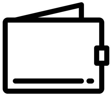 ofis satırı vektör simgesi.