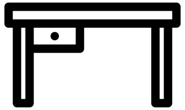 Otel ve okul hattı vektör simgesi.