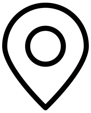 konum belirleyici simgesi, vektör illüstrasyonu. düz tasarım biçimi