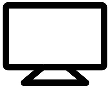 masaüstü bilgisayar vektör çizimi.