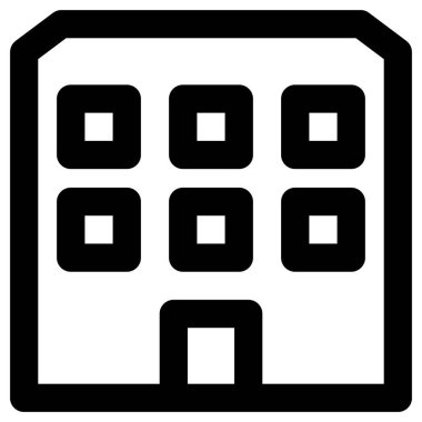 Beyaz arkaplanda basit ve minimalist eğlence vektörü simgesi