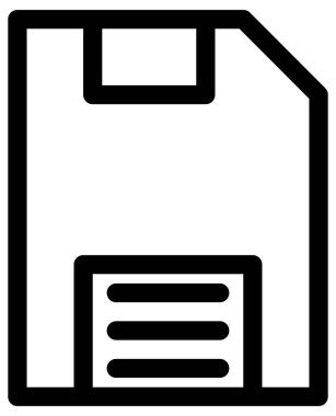 Basit ve minimalist ortam vektör simgesi