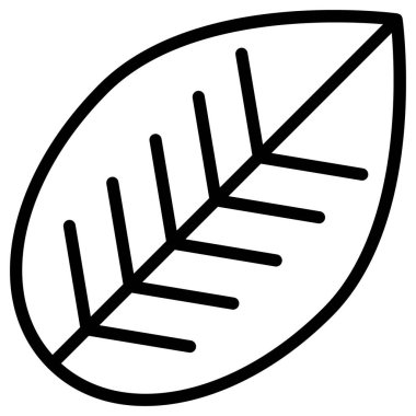 Beyaz üzerine basit ve minimalist ekoloji çizgi vektör simgesi