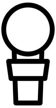 Beyaz üzerine basit ve minimalist haber ve gazetecilik vektör simgesi