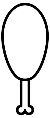 Tavuk budu simgesinin vektör çizimi