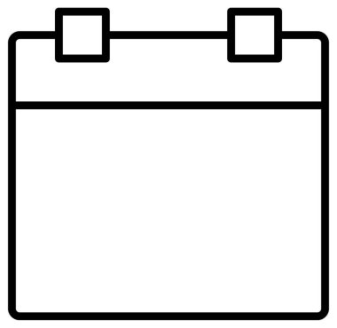 satır takvimi vektör simgesi