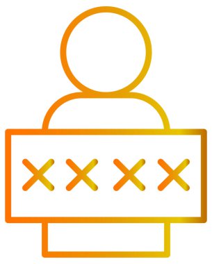 protesto simgesi, satır vektör illüstrasyonu 