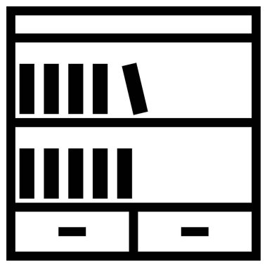 Mobilya simgesinin vektör illüstrasyonu