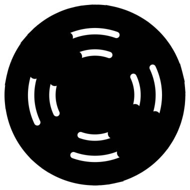 Kablosuz hoparlör simgesinin vektör çizimi