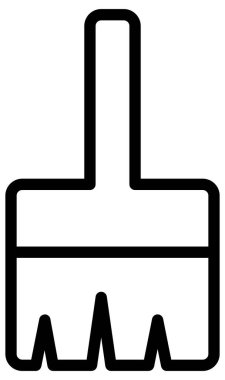  Fırçanın basit vektör simgesi