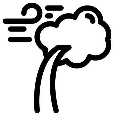 Beyaz arkaplanda basit ve minimalist siyah felaket vektör simgesi