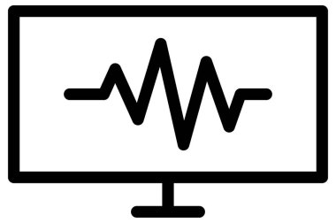 Hastane gözü pek, beyaz arka planda tıbbi ve sağlık hizmetleri dairesi simgesi