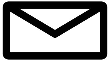 zarf simgesi vektör illüstrasyonu