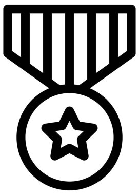 Beyaz üzerine basit ve minimalist ordu vektör simgesi