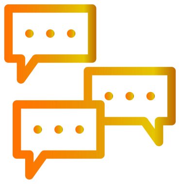 Konuşma baloncukları, vektör illüstrasyonu. düz tasarım biçimi