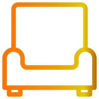 Mobilya simgesinin vektör illüstrasyonu