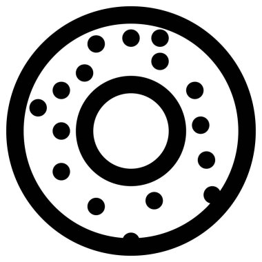 Beyazın üzerine basit ve minimalist parti vektör simgesi