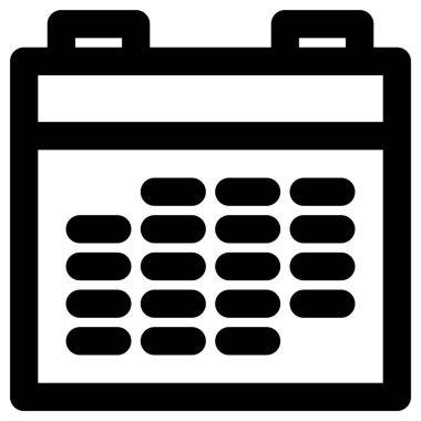 Takvim simgesi vektör illüstrasyonu