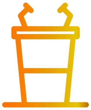 protesto simgesi, satır vektör illüstrasyonu 