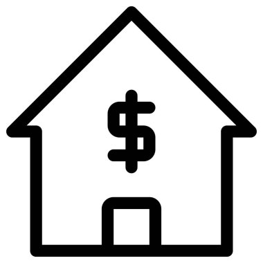 ev simgesi vektör illüstrasyonu