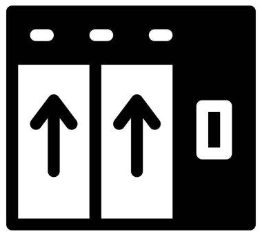 Beyazın üzerine basit ve minimalist parti vektör simgesi