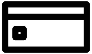 Kredi kartı vektör simgesi