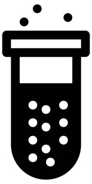 Bilim ve teknoloji çizgi vektör simgesi.