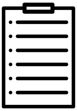  Belge tahtasının basit vektör simgesi