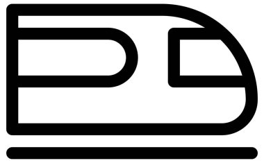 tren vektör çizgisi simgesi