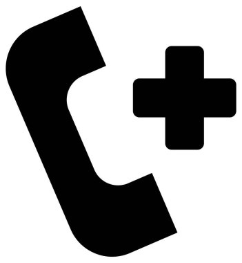 Telefon vektör simgesi. biçim iki renkli düz sembol, yuvarlak açılar, beyaz arkaplan