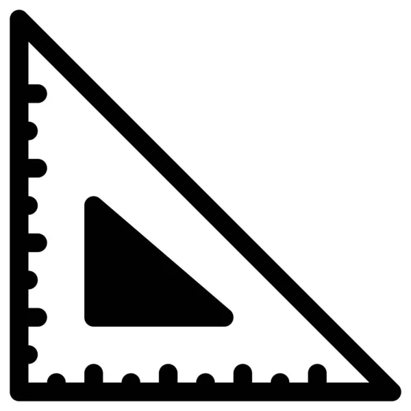 Règle Ligne Vecteur Icône — Image vectorielle