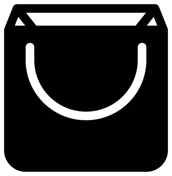 Icona Vettoriale Dello Shopping Semplice Minimalista — Vettoriale Stock
