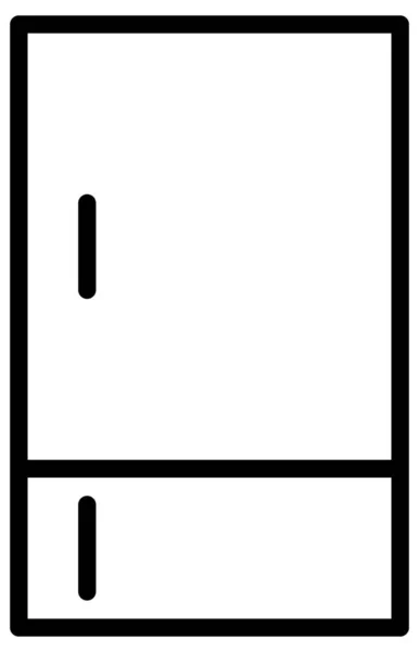 Vector Illustration Refrigerator Icon — Stock Vector