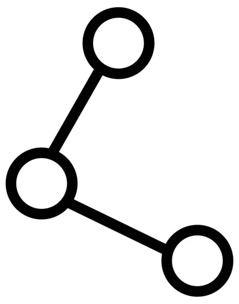 Molekül Und Netzwerk Vektor Symbol Auf Weißem Hintergrund — Stockvektor