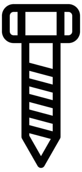 Einfaches Vektor Symbol Der Schraube — Stockvektor
